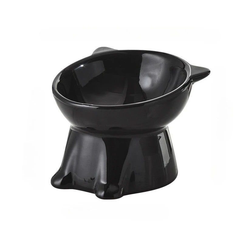 Pet Supplies Cat Supplies Cat Bowl Cat Food Basin Drinking Bowl High Foot Dog Food Bowl Anti-Knock